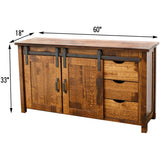 Arcadia 60" Sliding Barn Door Post TV Console