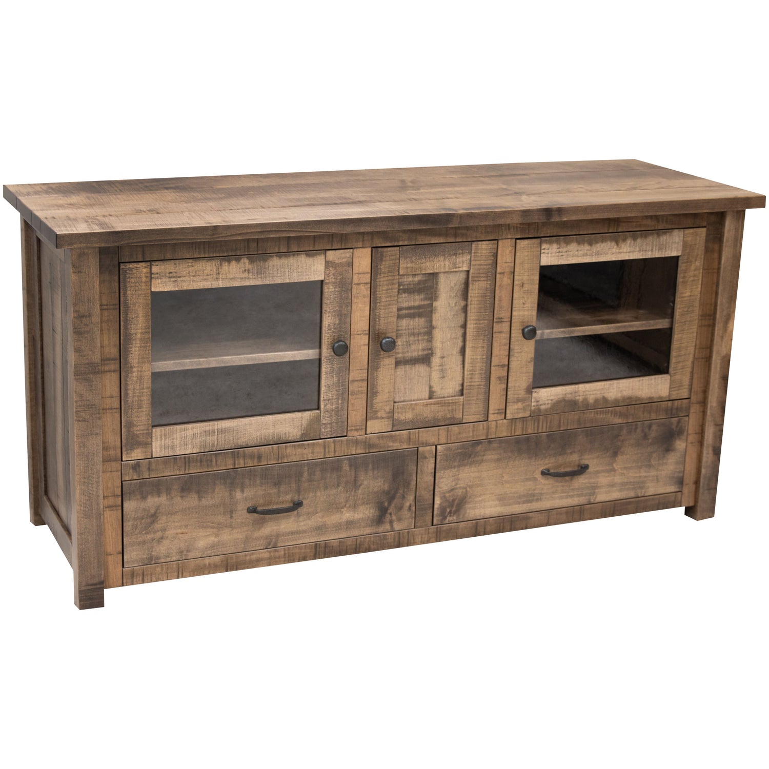 Arcadia 60" Maple Wood TV Console | CO