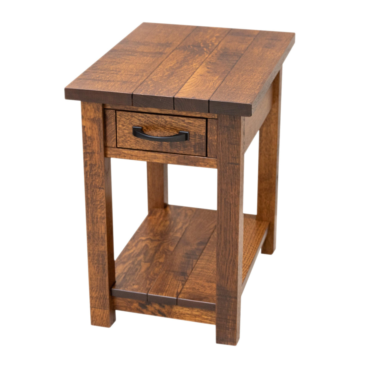 Arcadia Quarter Sawn White Oak Wood Small Rectangle Open End Table | GB