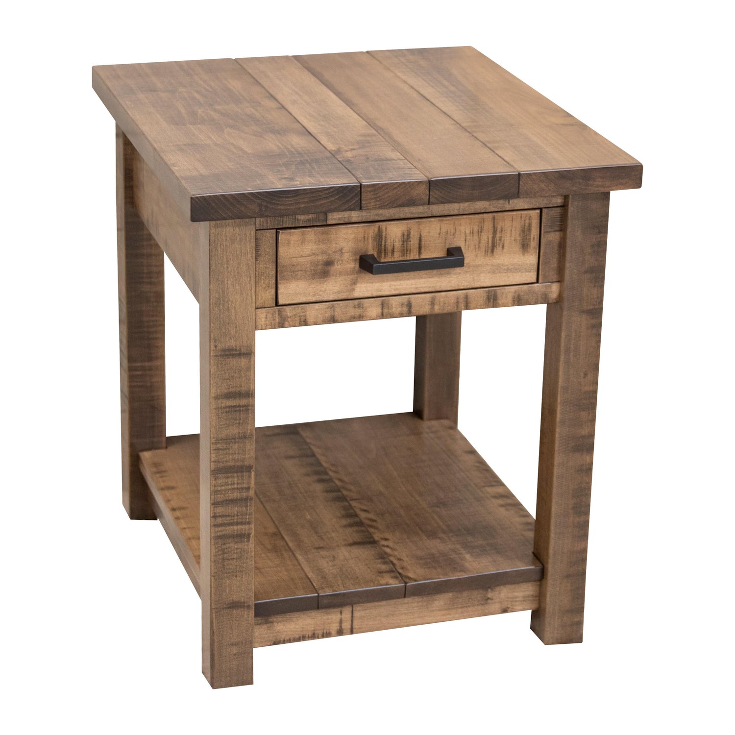 Arcadia Maple Wood Large Square Open End Table | CO