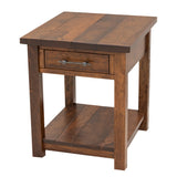 Arcadia Cherry Wood Large Square Open End Table | ASB