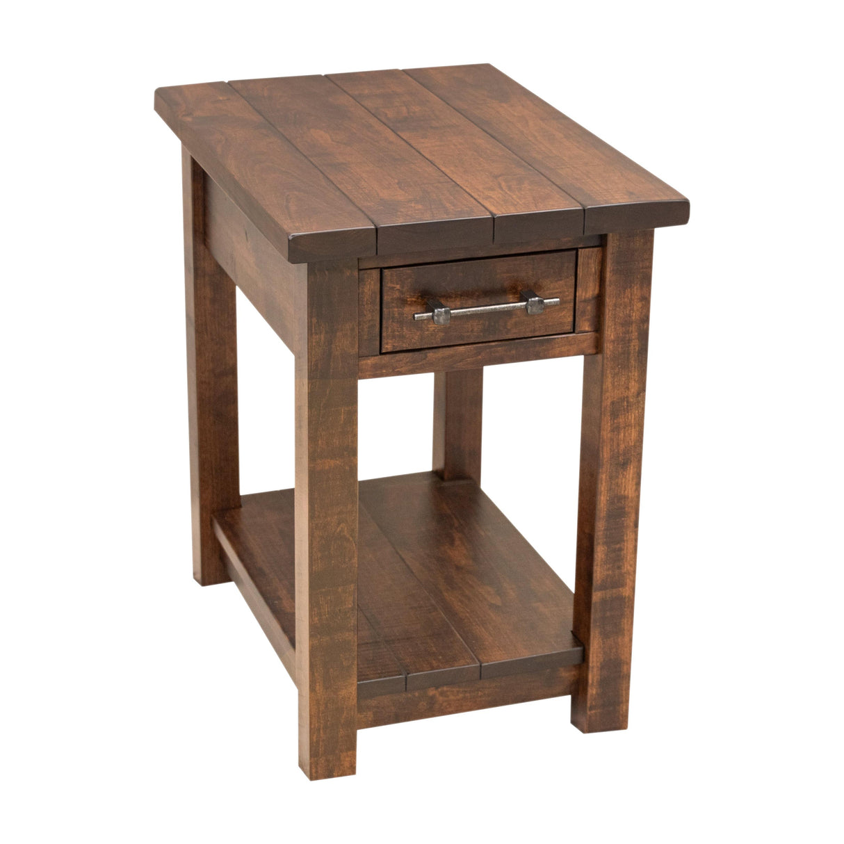 Arcadia Cherry Wood Small Rectangle Open End Table | ASB