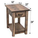 Arcadia Small Rectangle Open End Table