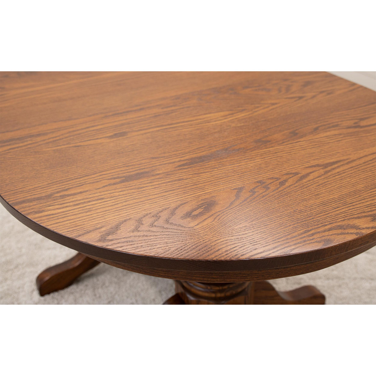 Traditional Double Pedestal Oak Wood Extending Dining Table | MC