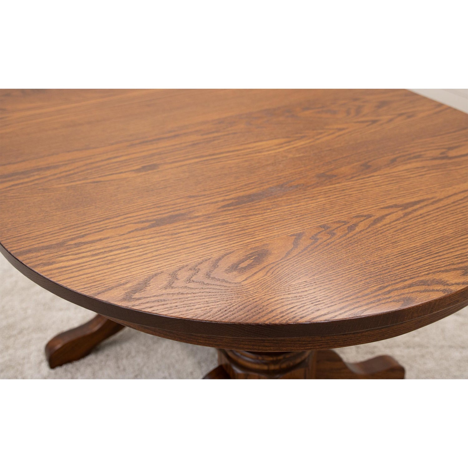 Traditional Double Pedestal Oak Wood Extending Dining Table | MC