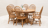 High Bent Paddle Oak Wood Arm Dining Chair | S-14