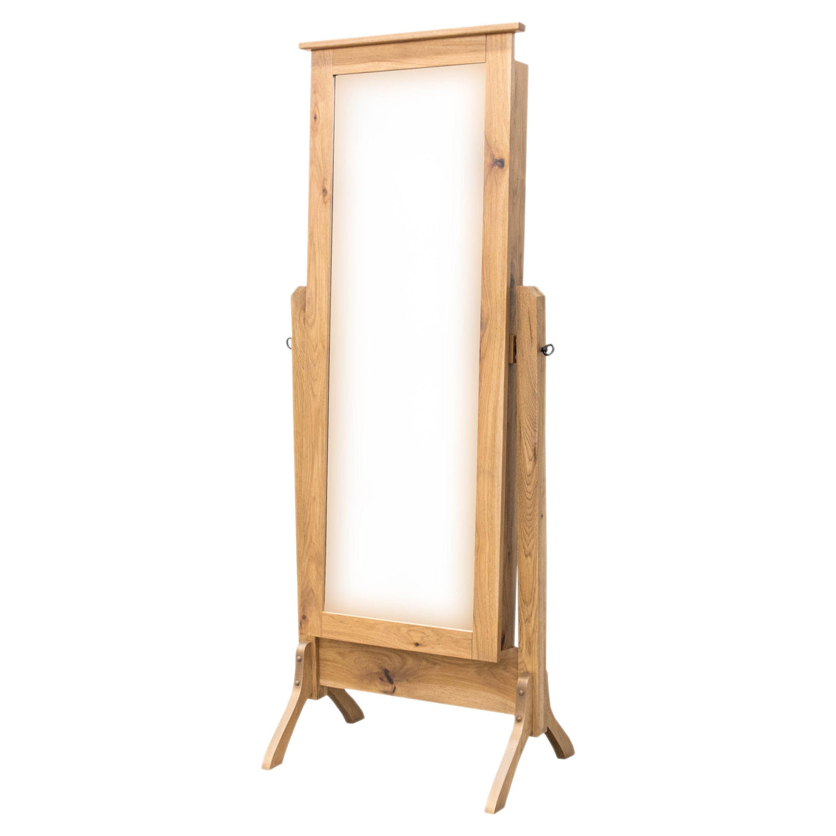 Shaker Hickory Wood Sliding Jewelry Cheval Mirror | WB