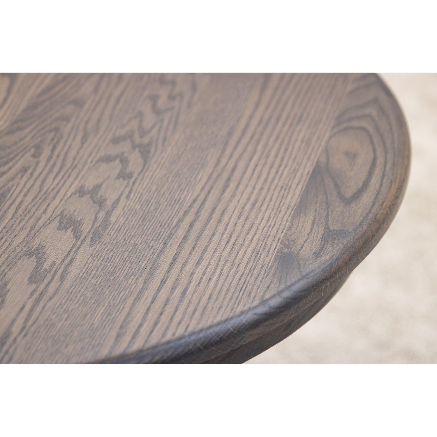 Traditional Round Oak Wood Dining Table | SB