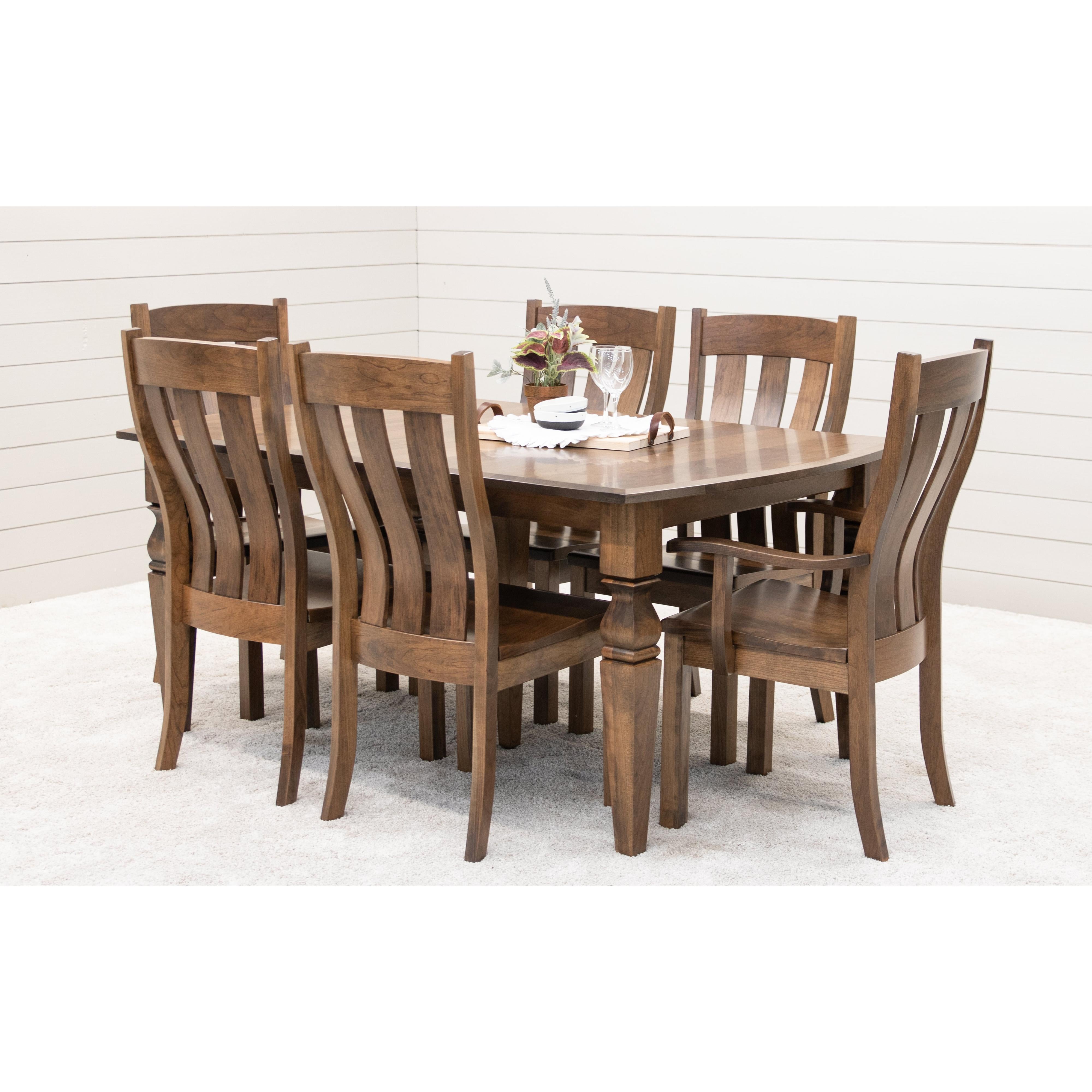 Upstate Amish Furniture Gallery Logan Arm Dining Chair - Thumbnail 2