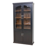 Tuscany Black & Elm Wood Display Cabinet | M-EB&E-MC