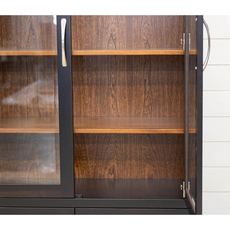 Tuscany Black & Elm Wood Display Cabinet | M-EB&E-MC