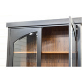 Tuscany Black & Elm Wood Display Cabinet | M-EB&E-MC