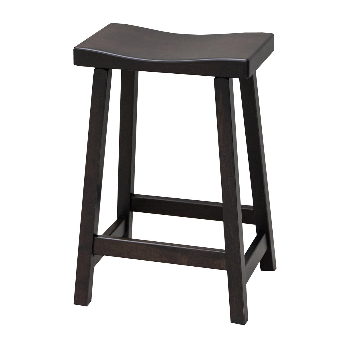 Urban 24" Black Maple Wood Bar Stool | EB