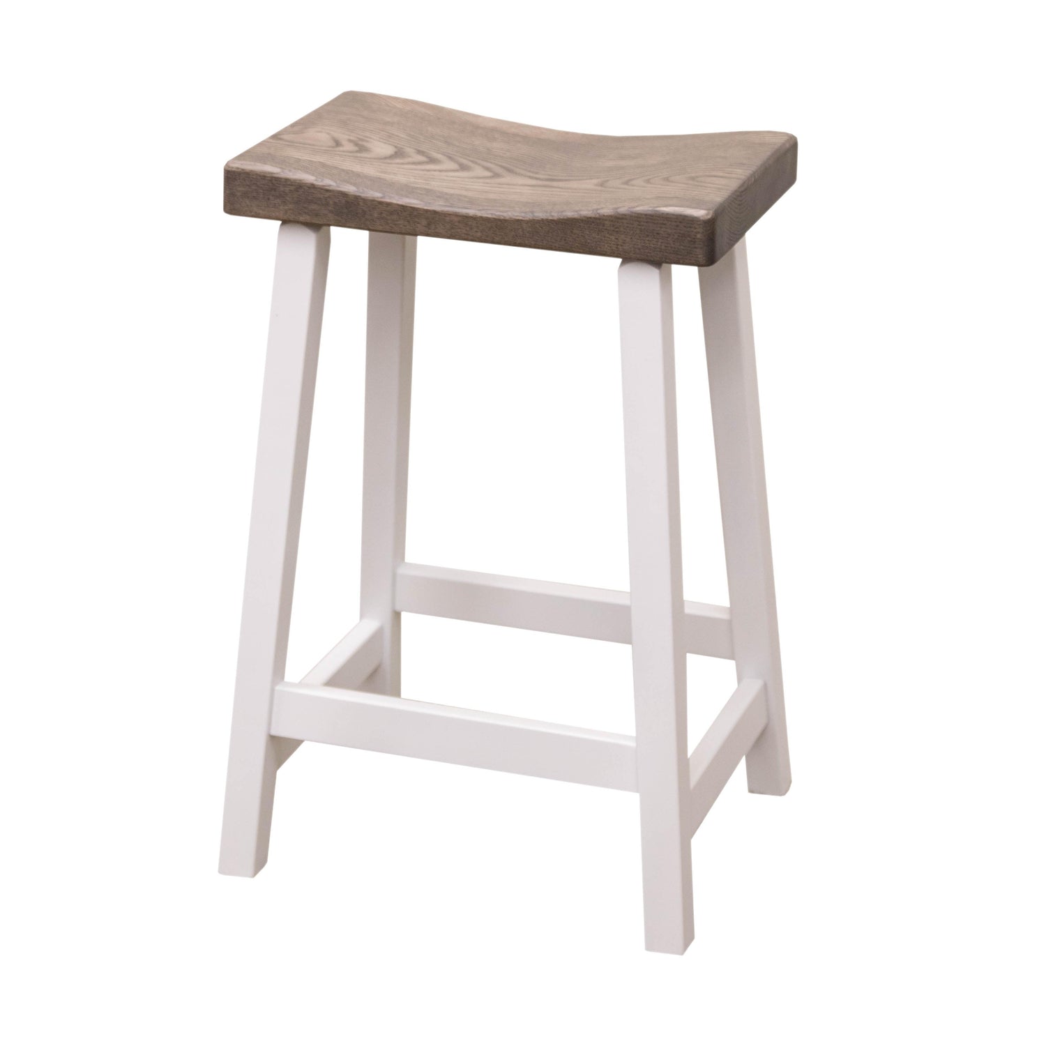 Urban 24" White & Wood Bar Stool | M-DW&RWO-GRB