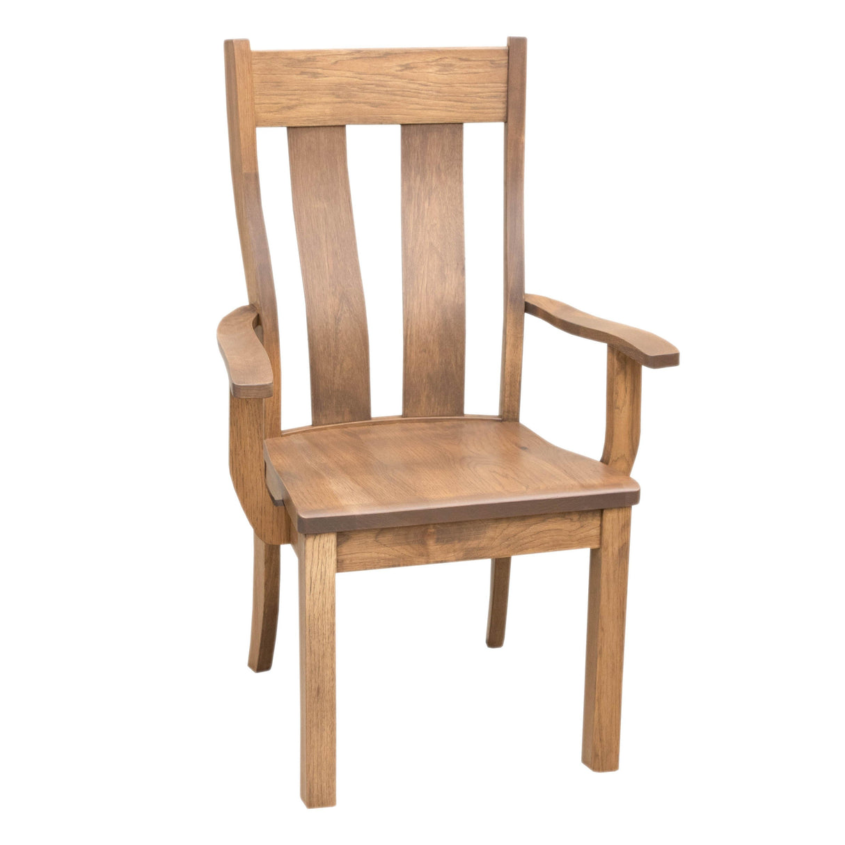Urbana Hickory Wood Arm Dining Chair | WB