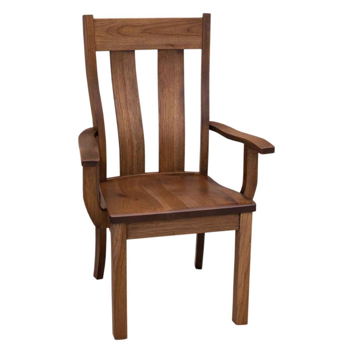 Urbana Hickory Wood Arm Dining Chair | ASB