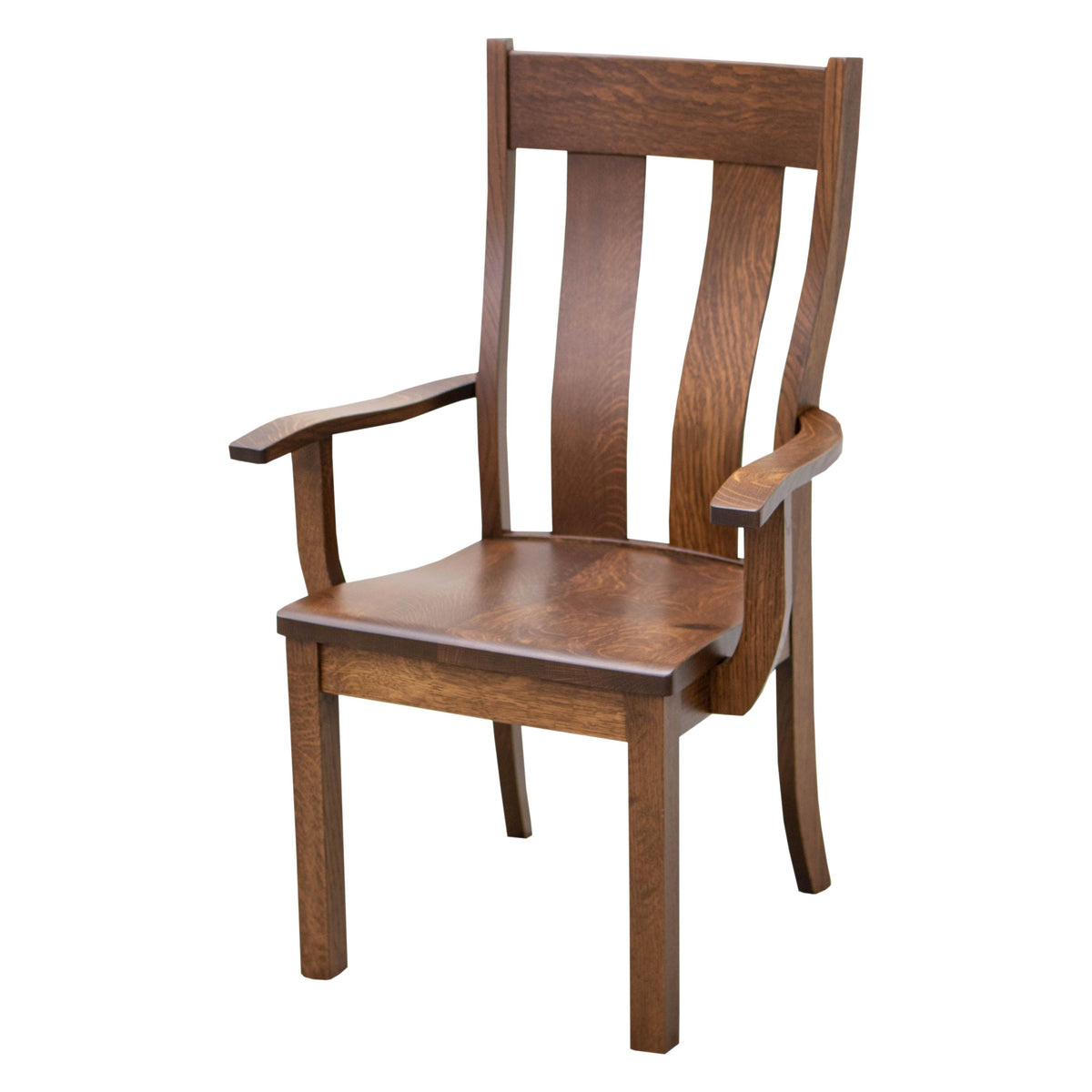 Urbana Quarter Sawn White Oak Wood Arm Dining Chair | ASB