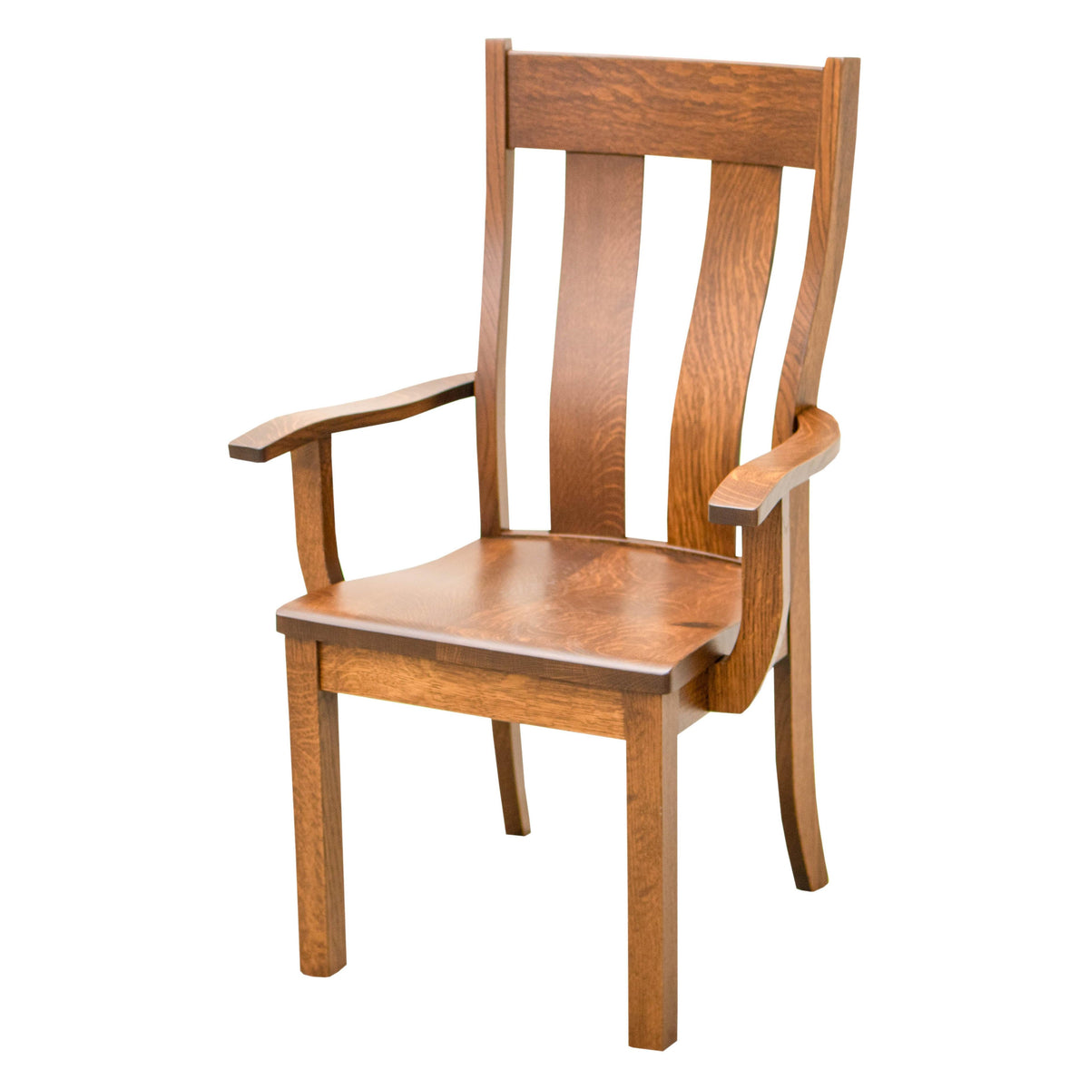 Urbana Quarter Sawn White Oak Wood Arm Dining Chair | MC