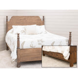 Augustine King Maple Wood Four Poster Bed | WB