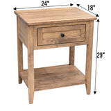 Washington 1-Drawer, Open Nightstand