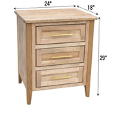 Washington 3-Drawer Nightstand