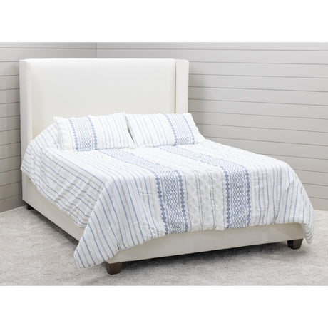 Katelyn King White Upholstered Bed | C22-12