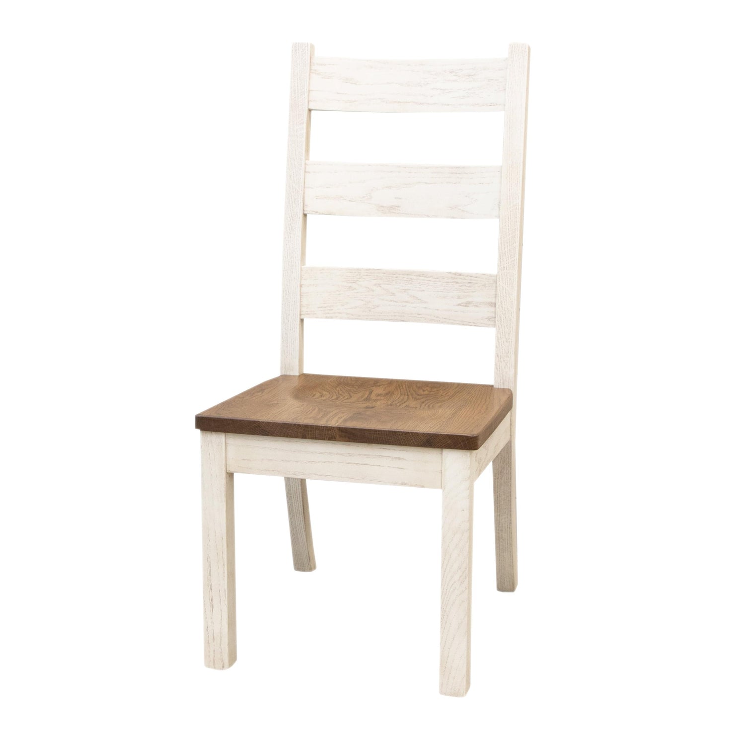Western High Back White & Wood Side Dining Chair | O-CS&RWO-CO