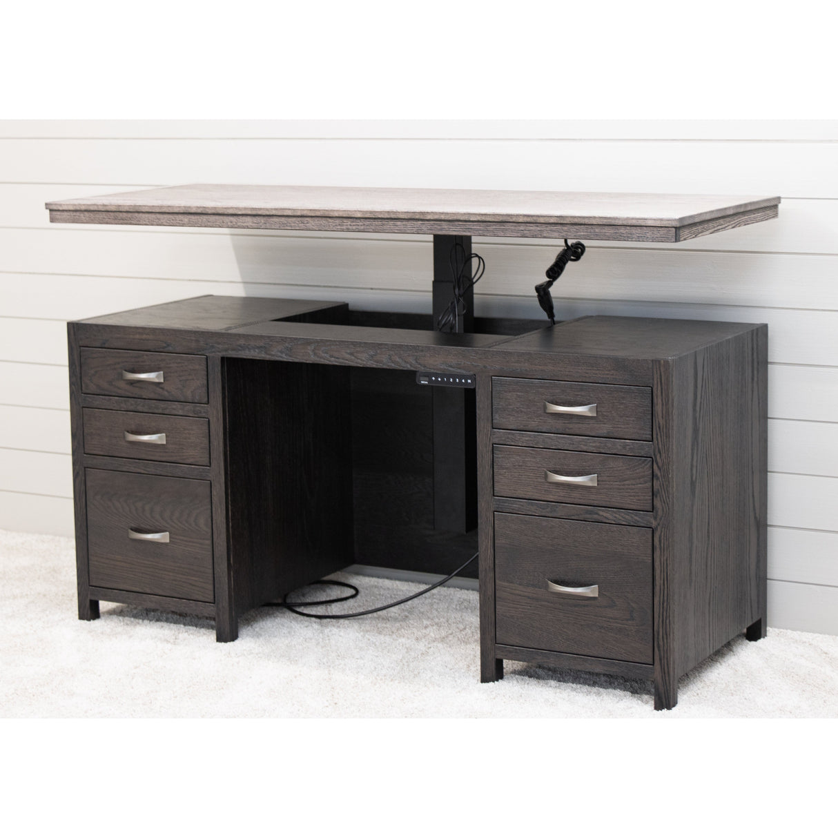 Weston Adjustable Standing Desk with Drawers