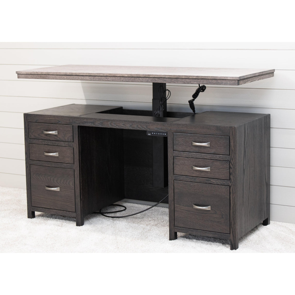Weston Adjustable Standing Desk with Drawers