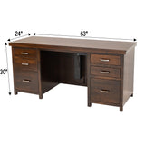Weston Adjustable Standing Desk with Drawers