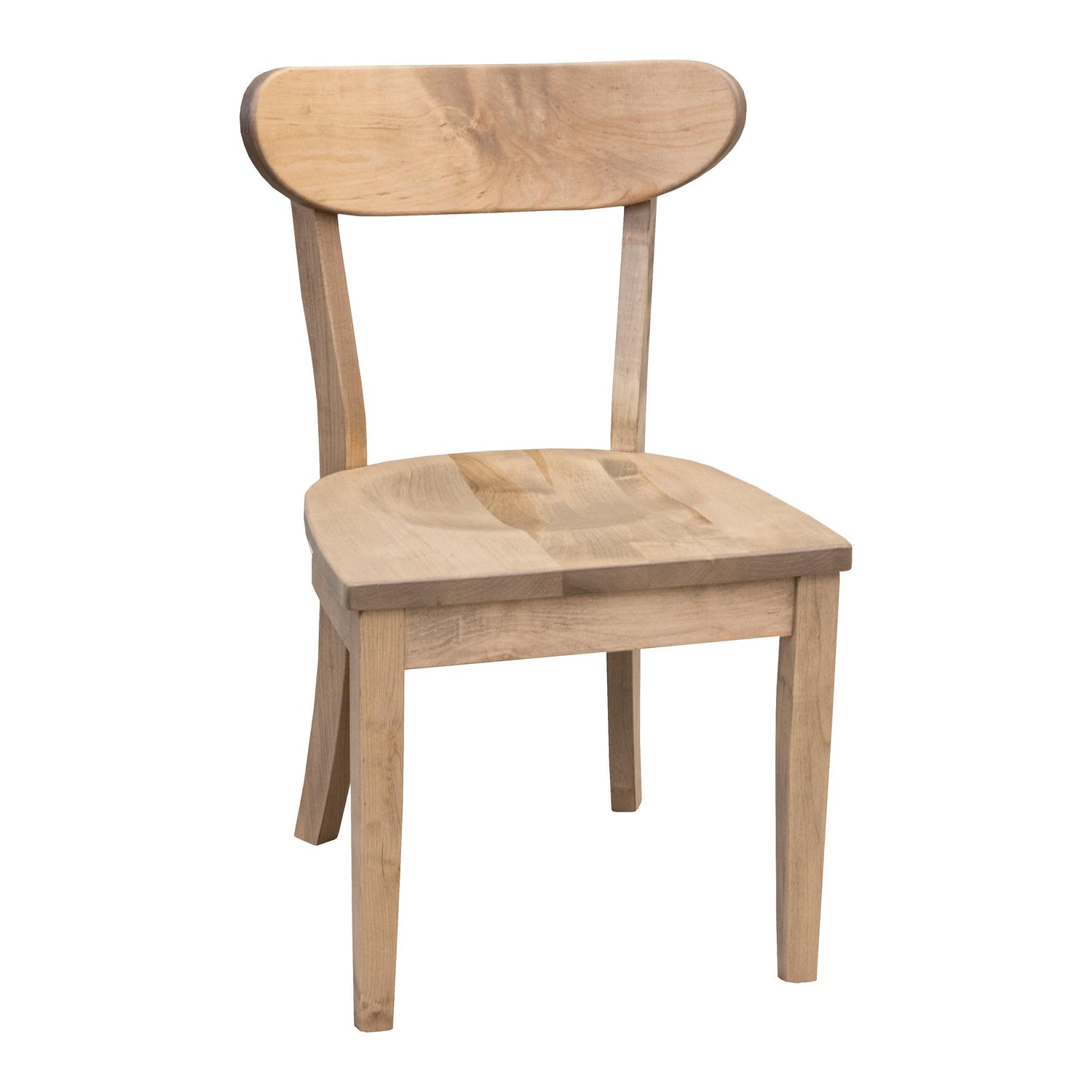 Mid Century Modern Round Maple Wood Dining Set for 4
