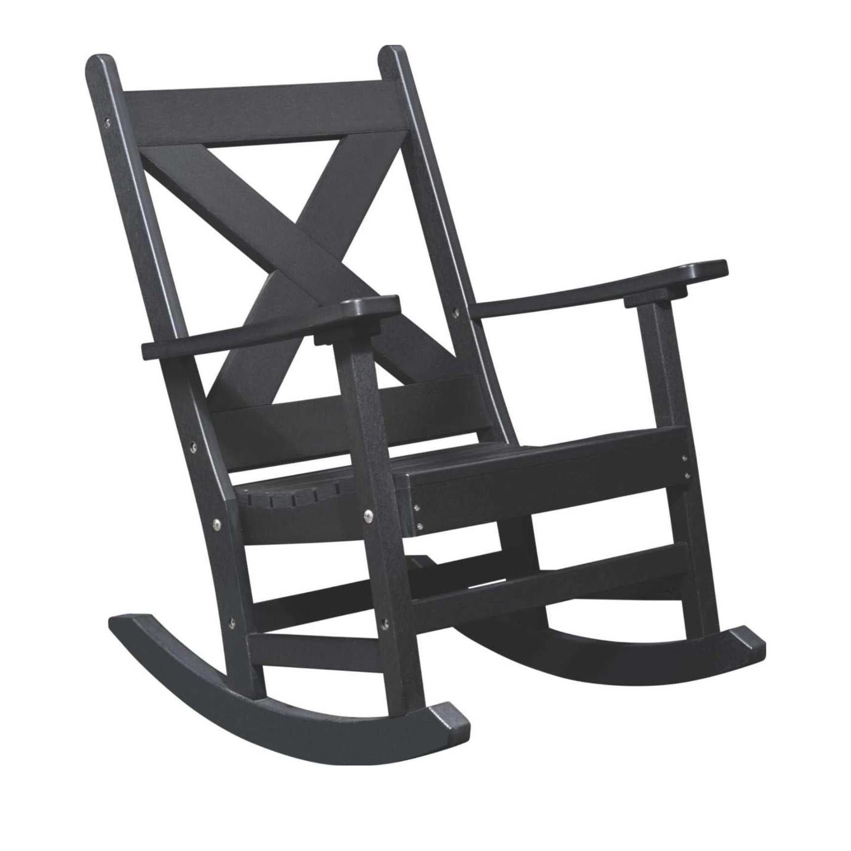 Upstate Amish Furniture Gallery X Back Outdoor Poly Rocker