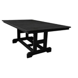 Classic Outdoor Amish Poly Rectangle Dining Table | Black