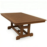 Deluxe Outdoor Amish Poly Rectangle Dining Table - Antique Mahogany