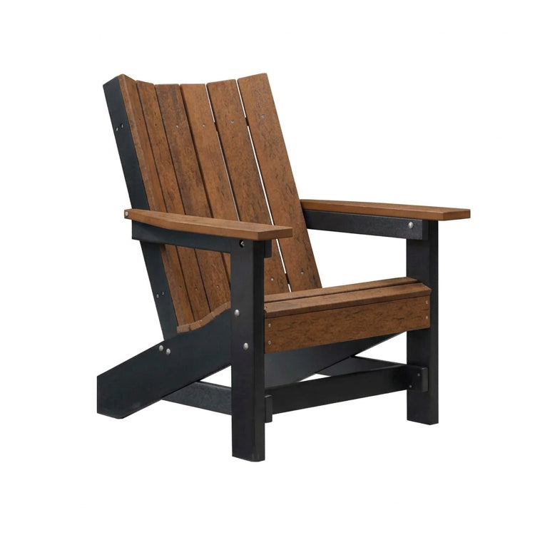 Modura Poly Amish Beach Chair | Antique Mahogany & Black