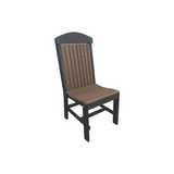 Deluxe Amish Poly Outdoor Dining Set for 8 | Black & Antique Mahogany-Upstate Amish Furniture